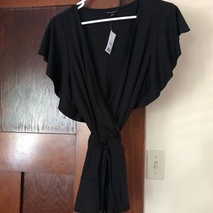 Ruffle sleeve wrap top from Banana Republic- NWT